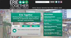 Desktop Screenshot of erietogether.org