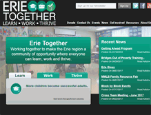 Tablet Screenshot of erietogether.org